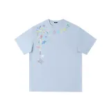 [100% cotton] Glacier Blue (Large Multicolor Firework Front Neck Label)  
[100% хлопок] Ледниковый Синий (Большой Многоцветный Фейерверк Передняя Горловина Этикетка)