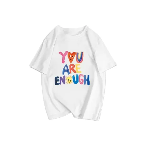 ABCMININ Белый Женские T-рубашки