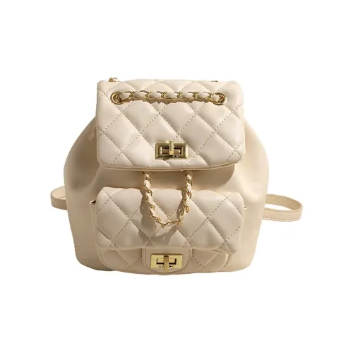 YTARA ПУ (полиуретан) Рюкзак Женские Экрю Фиолетовый Черный