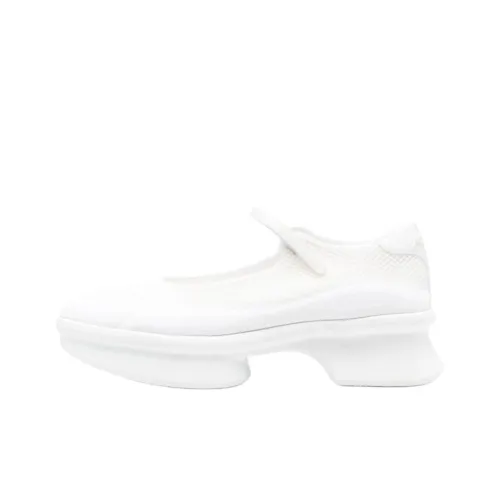 PRADA Платформа Туфли Мэри Джейн Женские Белые