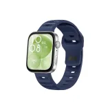 Рельефный кремниевый ремешок - оригинальный синий