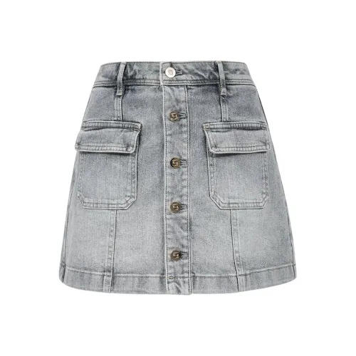 Only A04 Light Gray Women's Denim Shorts Only A04 Светло-серые женские джинсовые шорты