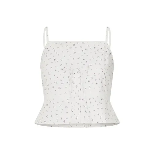 URBAN REVIVO Белый с принтом Женские топы