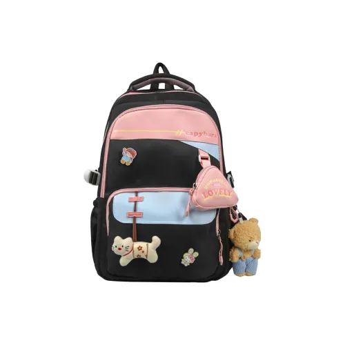 Путешествие Нейлон Рюкзак Стандартный Женский Черный Розовый Желтый Синий Зеленый