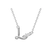 Плавающее ожерелье с буквой (буква L)