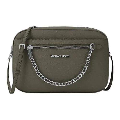MICHAEL KORS SaffianoJet Набор Кожа Сумка через плечо Большая Женская Оливковая
