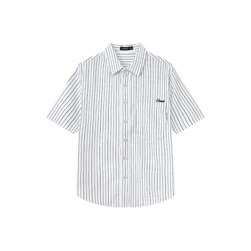 CAISEDI Белые Мужские Рубашки