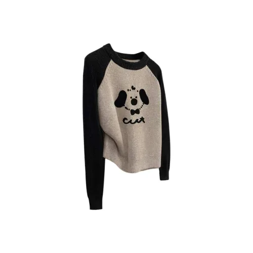 Cypress House Серый и Черный Женские Свитера