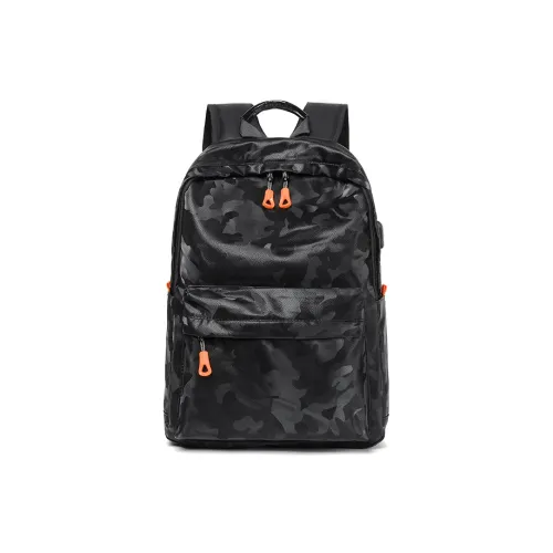 Yin Chu Нейлон Рюкзак Стандартный Мужской Черный Серый