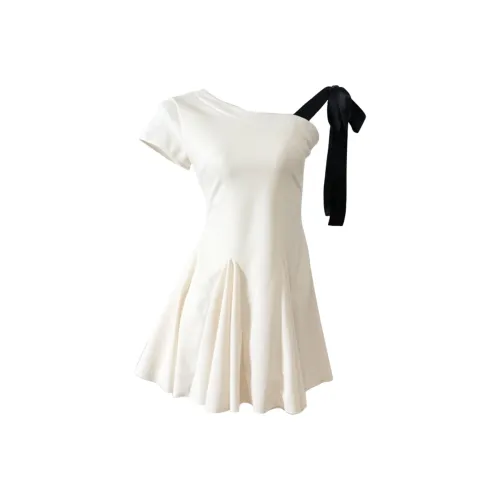 GEZITAI Короткое платье с короткими рукавами женское