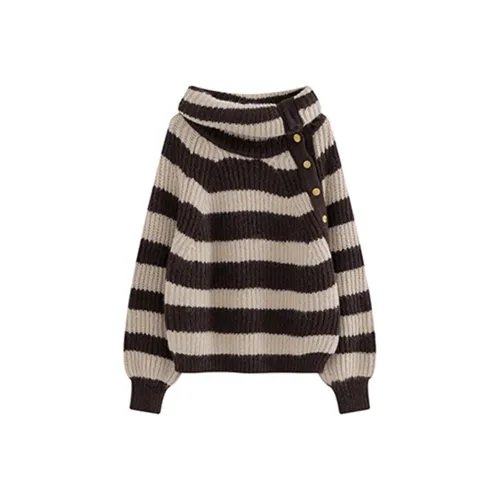 AURORA MUSE Кофейные полоски Женские Трикотаж