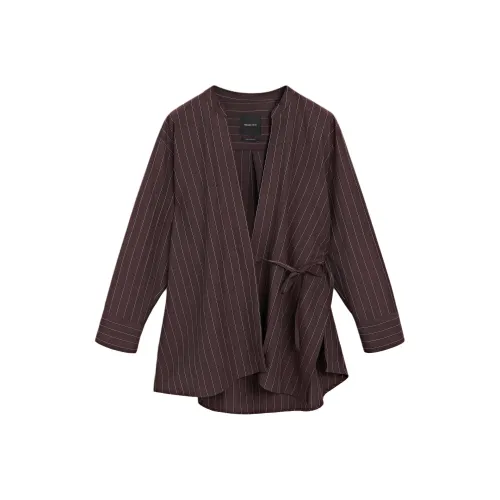 Massimo Dutti Red Women's Shirts Масимо Дутти Красный Женские Рубашки