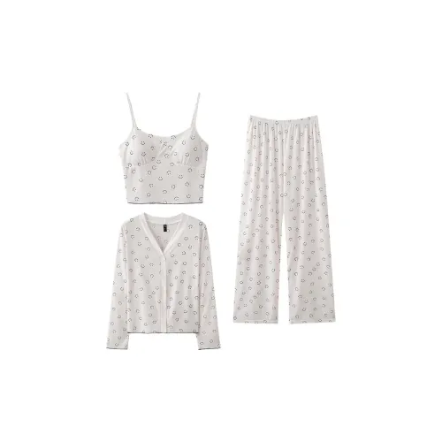 Pretty lady Молоко Белый Женский Пижамный Комплект
