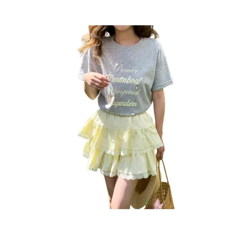 NANING 9 Серый Женские T-рубашки