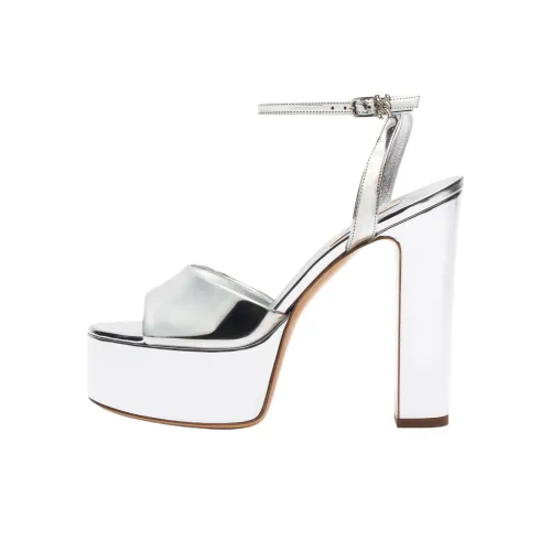 Casadei INTERSTELLAR Patty one Ремень Сандалии 13cm Женские Серебристые