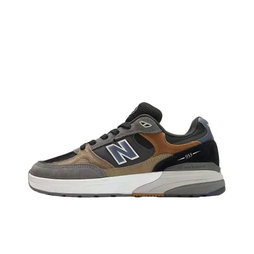 ANDREW Reynolds x New Balance NB Numeric 933 Дышащие Беговые Кроссовки Унисекс Серый