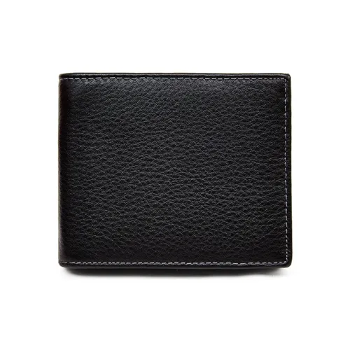 Old Man's Head Коровья кожа Кошелек Стандартный Мужской Черный