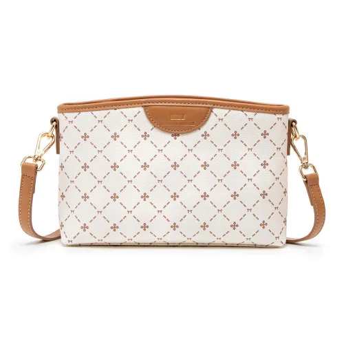 SEPTWOLVES Сумка-конверт из искусственной кожи сумка через плечо женская экрю коричневый