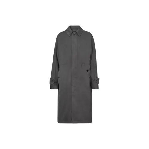 Burberry Темно-серый мужской пальто