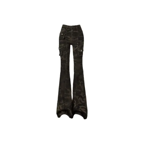 JOPPTI Армейский зеленый Женские Джинсы