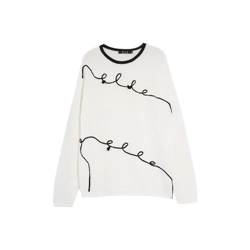 ELLE Экрю Женская Трикотажная одежда