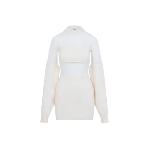 Jean Paul Gaultier Длинное платье с длинными рукавами женское