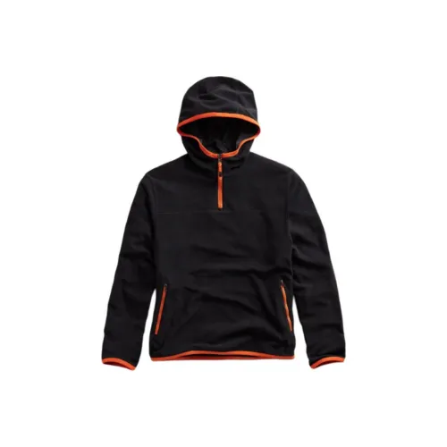 JAMES PERSE Черный/Оранжевый Мужские Свитшоты