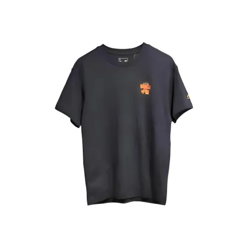 Подкладка Лето T-Рубашка Мужская Черная