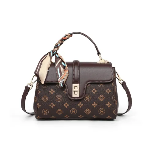 PT'SON Сумка через плечо из синтетической кожи сумка обычного размера женская кофейного цвета