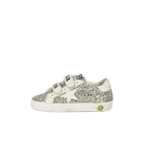 Golden Goose Old School Детские Скейтбординги Низкий Топ Серебряный Kids