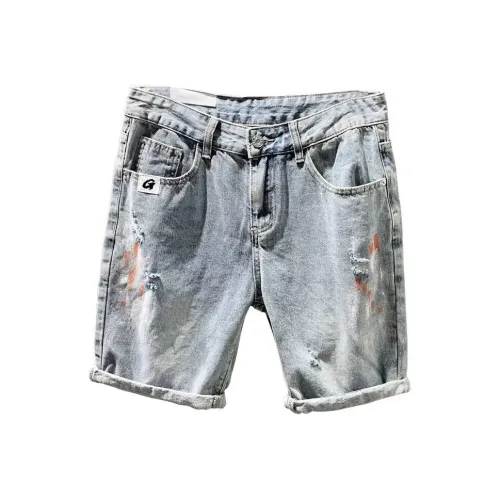 ZMHT Светло-синие унисекс джинсовые шорты