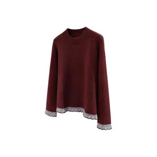 Cypress House Винтажный красный Женский Трикотаж