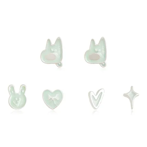 DVNRR Сплав Серьги-гвоздики Женские