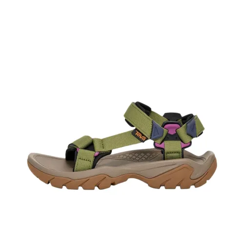 Teva Terra Fi 5 Пляжные сандалии Женские Зеленый