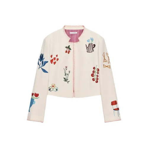 ZARA Белый Женский Куртки