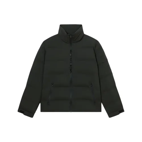 MICHAEL KORS Хлопковый пуховик Мужской Оливково-зеленый