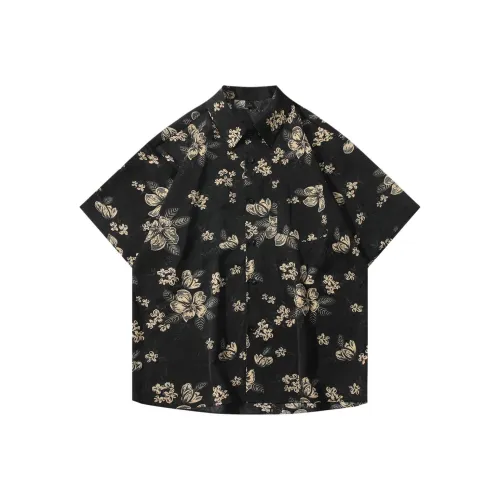 HYLHYL Черные Унисекс Рубашки