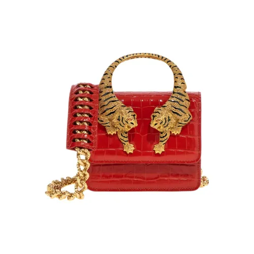 Roberto Cavalli Кожа Одно Плечо Сумка Мини Женская Красная