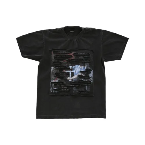 Far Archive SS25 Черные Мужские T-рубашки
