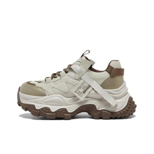 BASTO Дышащие Низкие Кроссовки с Толстой Подошвой Женские