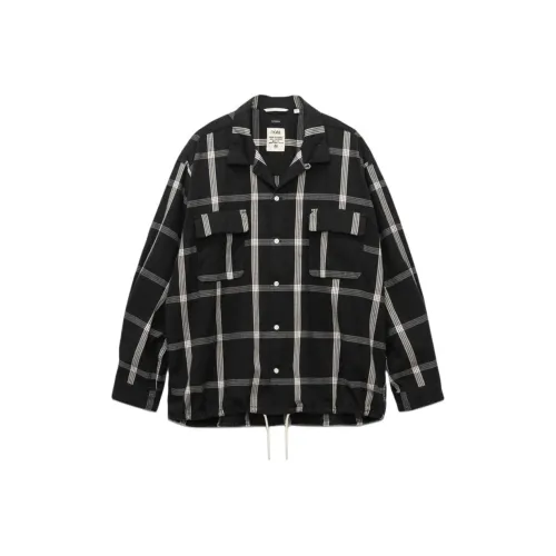 Nanamica FW25 Фланель PALAKA Check Рубашка Унисекс