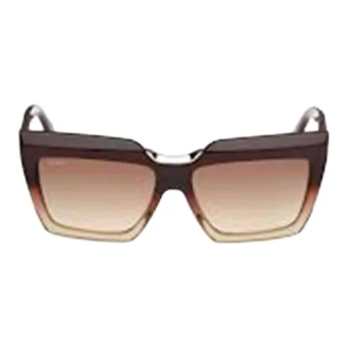 MaxMara Ацетат Квадратные Солнцезащитные Очки Женские Коричневые