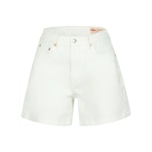 EVISU Джинсовые шорты Женские Белые
