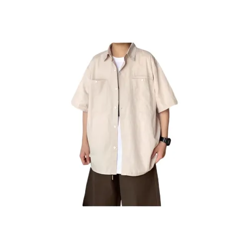 MUMUTU Абрикос Мужские Рубашки