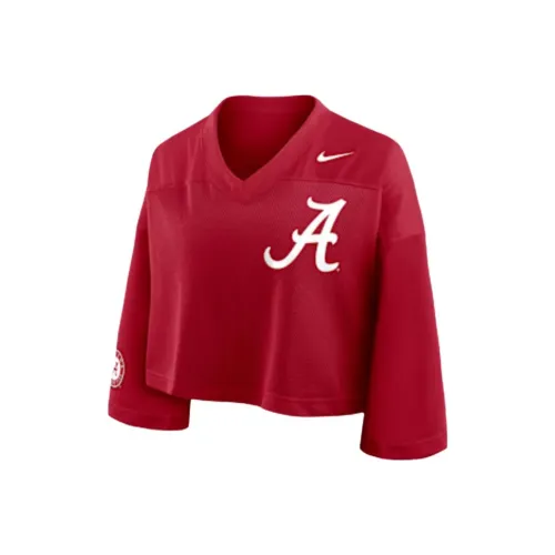 Nike Clothing Темно-красный Женский Короткий Топ