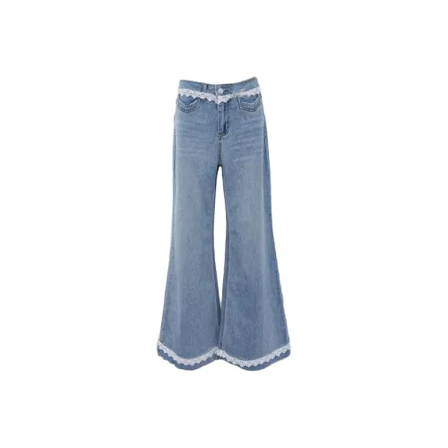 POPO.INFO Blue Women's Jeans POPO.INFO Синий Женские Джинсы