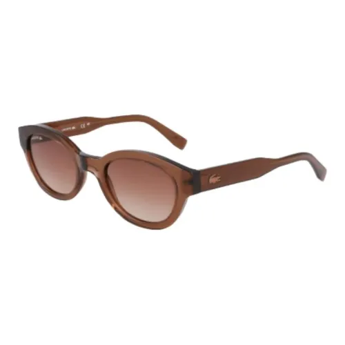 LACOSTE Пластик OVAL SUNGLASSES Женские Коричневый