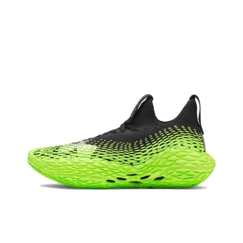 Under Armour FUTR X ELITE Покрытие Поддержка Отскок Сцепление Низкий Топ Баскетбольные Кроссовки Унисекс Черный Зеленый