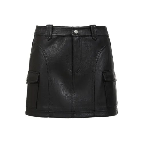 ONLY Кожаные короткие юбки Женские
