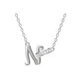 Плавающее ожерелье с буквой (буква N)